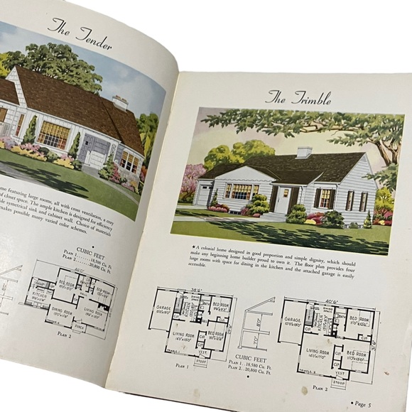 Complete Home 1942 - Home Models Floor Plans Brochure Motz Lumber Co Monessen PA - Picture 5 of 9